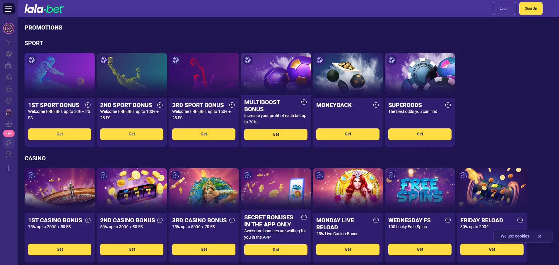 Lalabet Casino Bonus